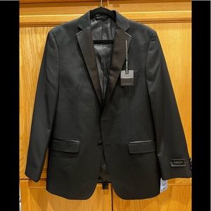 Van Heusen Suit Separates Black 40R Tuxedo Jacket NWT